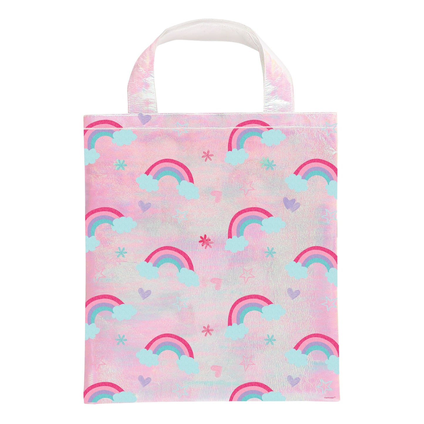 Rainbow Iridescent Polyester Treat Bag