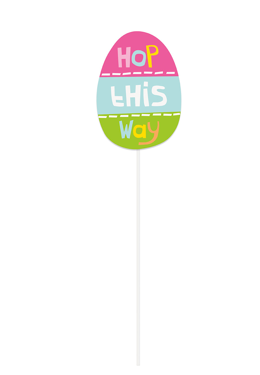 Easter Egg Hunt Clue Signs, 10ct