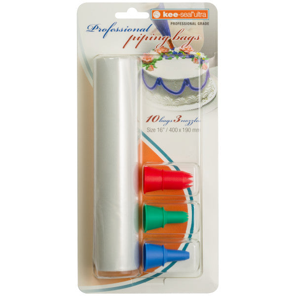 Kee-Seal™ Ultra 16" Disposable Pastry Bag, 10ct