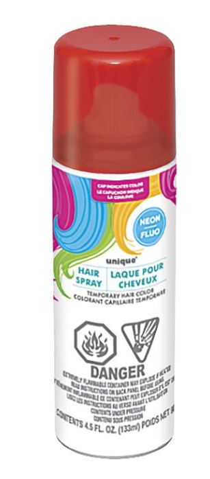 Red Neon Hair Spray, 4.5 fl oz