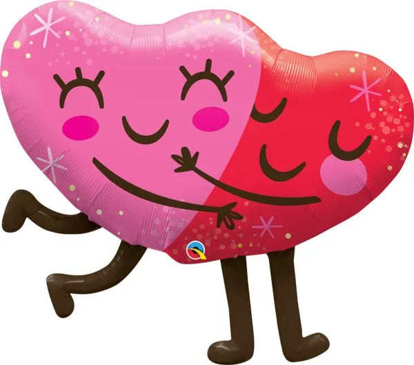 Hugging Hearts 36" Foil Balloon, 1ct
