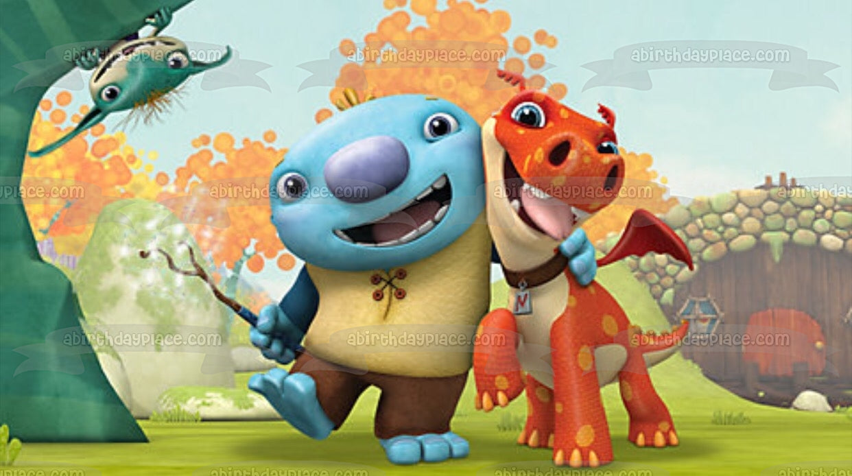 Wallykazam! Wally Trollman Norville Bobgoblin Hugging Edible Cake Topper Image ABPID00508