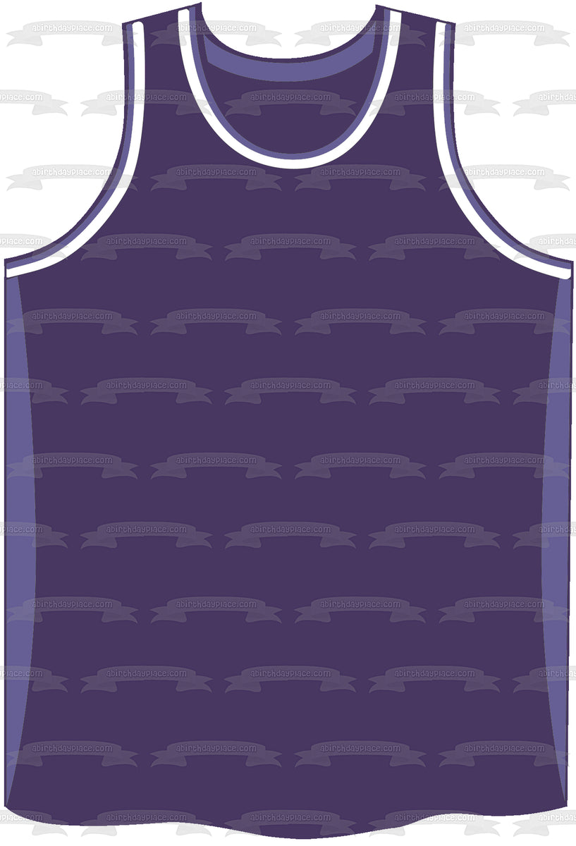 purple and blue basketball jersey