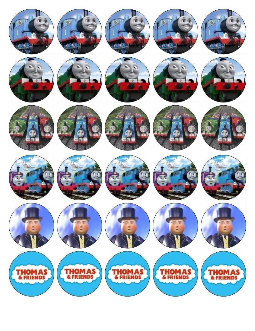 Free Printable Thomas The Train Cupcake Toppers