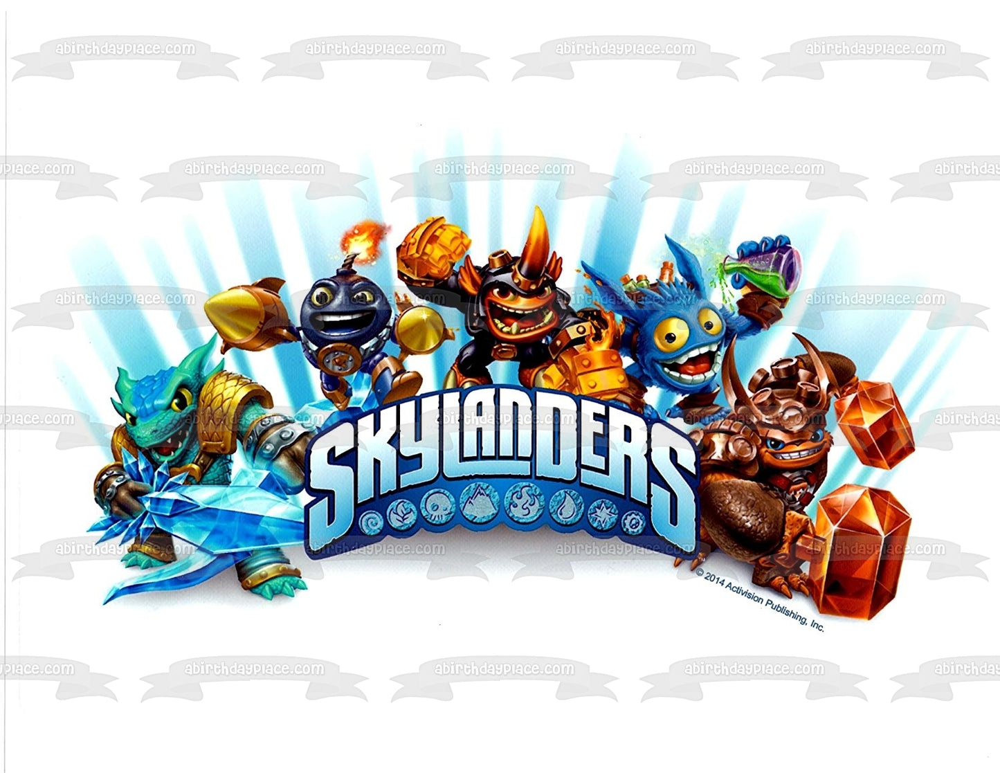 Skylanders Blades Pop Fizz Wallop Edible Cake Topper Image ABPID01584