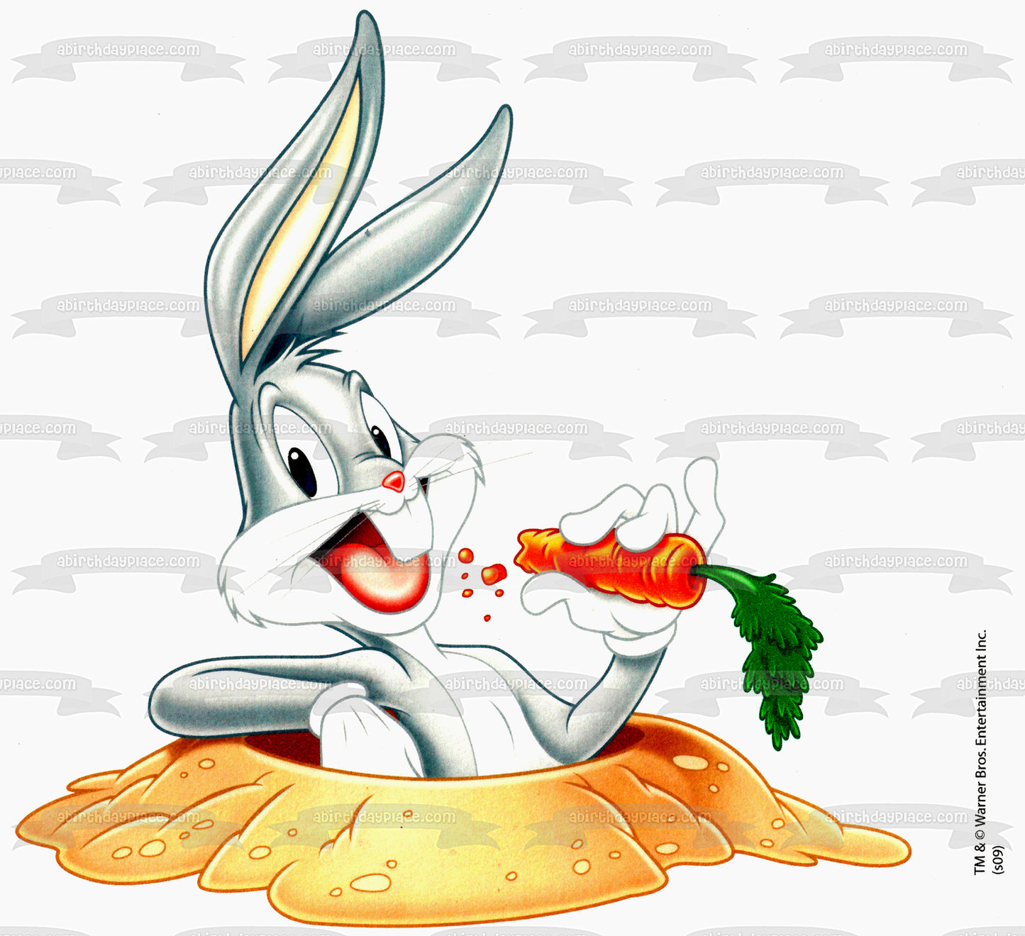 Looney Toons Bugs Bunny Carrot What's Up Doc Edible Cake Topper Image ABPID04156