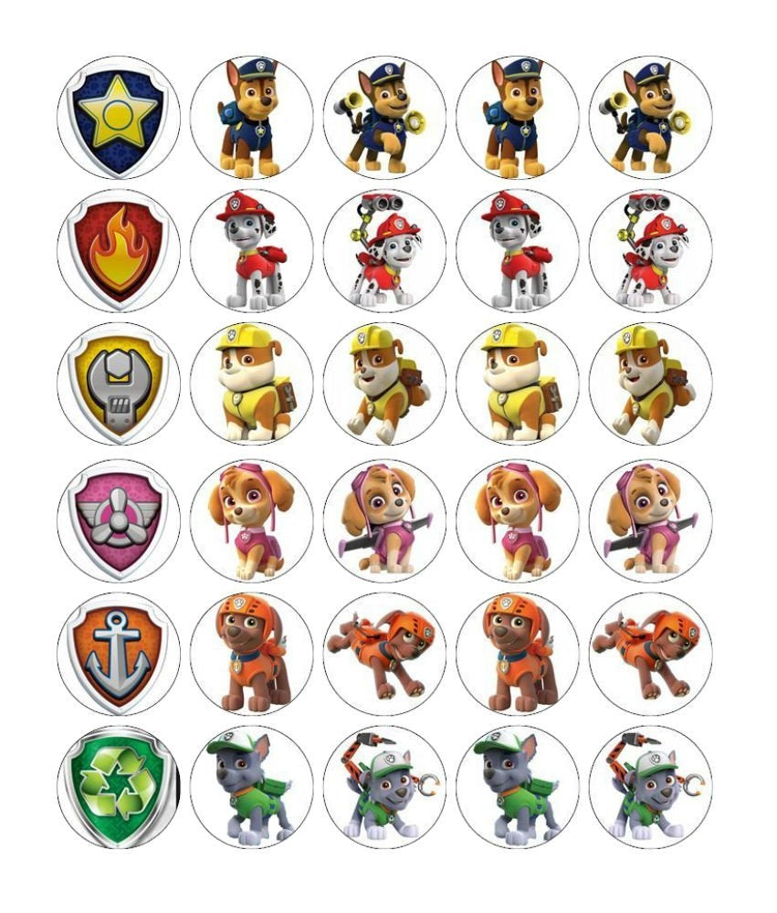 Free Printable Paw Patrol Cupcake Toppers Free Printable Paw Patrol Cupcake Toppers