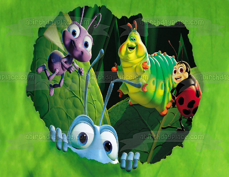 Imagen comestible para tarta con diseño de insectos de circo Dot and Flick de A Bug's Life ABPID04991