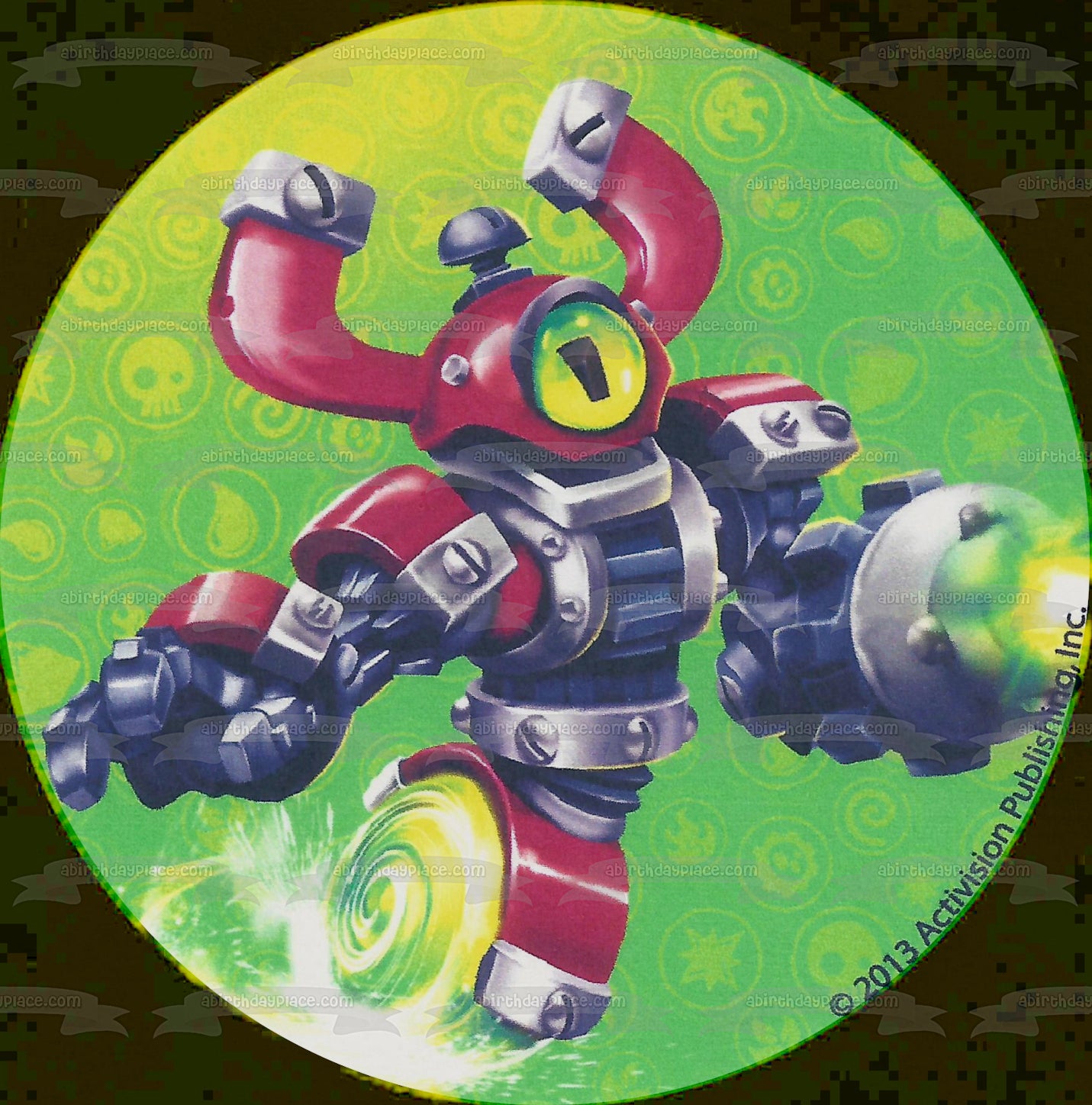 Skylanders Swap Force Magna Charge Edible Cake Topper Image ABPID05416