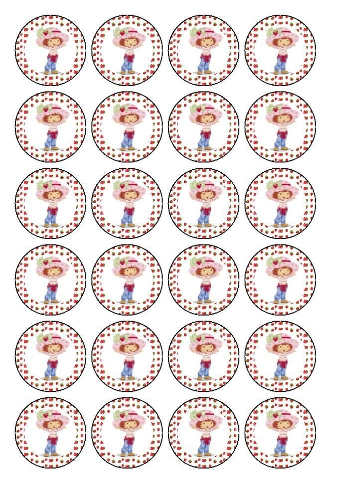 strawberry-shortcake-edible-cupcake-topper-images-abpid05911-a-birthday-place for Free Printable Gymnastics Cupcake Toppers Strawberry Shortcake Edible Cupcake Topper Images ABPID05911 – A Birthday Place for Free Printable Gymnastics Cupcake Toppers