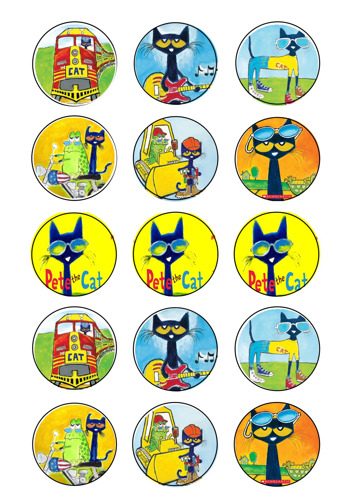 pete-the-cat-and-grumpy-toad-edible-cupcake-topper-images-abpid06135-a-birthday-place for Free Printable Cat Cupcake Toppers Pete the Cat and Grumpy Toad Edible Cupcake Topper Images ABPID06135 – A Birthday Place for Free Printable Cat Cupcake Toppers