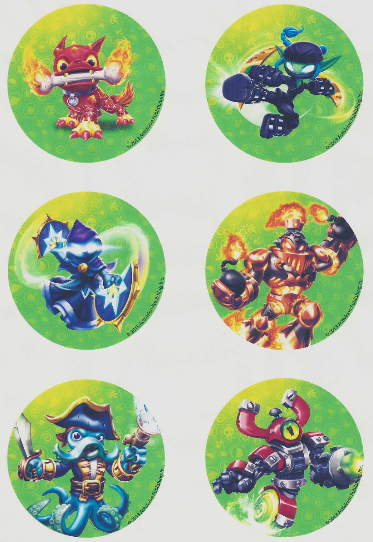 Skylanders Swap Force Stealth Elf Sidekick Whisper Elf Blast Zone Edible Cupcake Topper Images ABPID06881