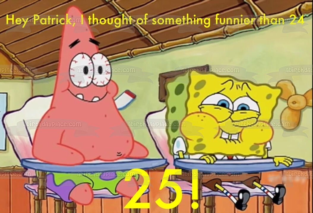 SpongeBob SquarePants Patrick Classroom Edible Cake Topper Image ABPID