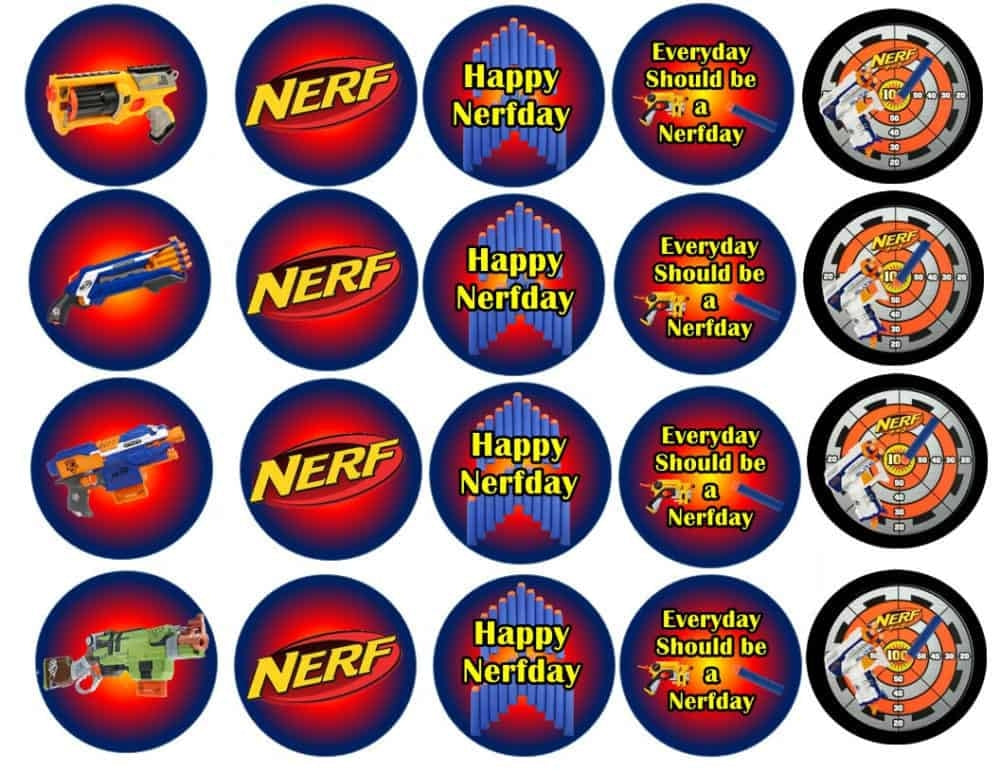 happy-nerf-day-nerf-guns-darts-target-edible-cupcake-topper-images-abp-a-birthday-place for Free Printable Nerf Gun Targets Happy NERF Day NERF Guns Darts Target Edible Cupcake Topper Images ABP – A Birthday Place for Free Printable Nerf Gun Targets