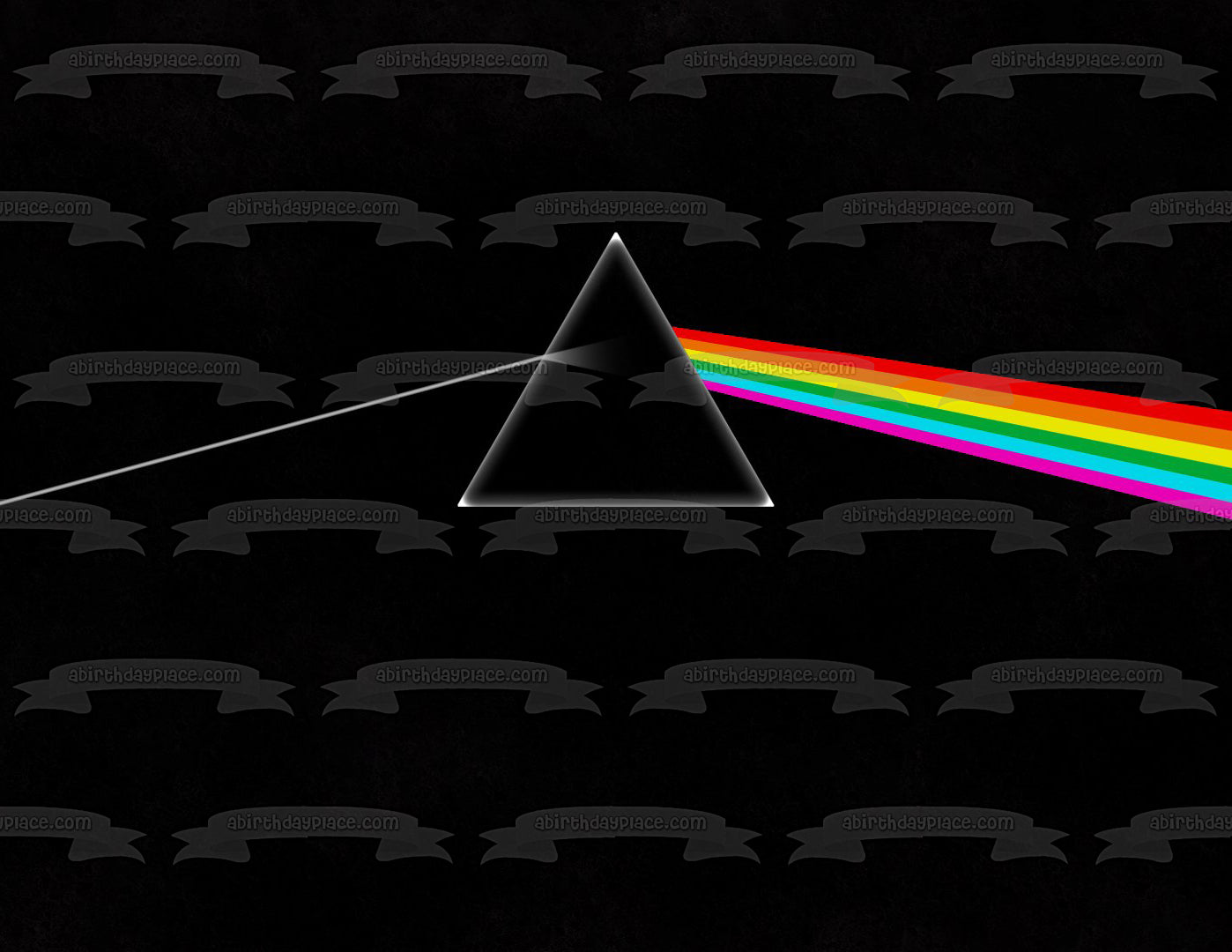 Pink Floyd the Dark Side of the Moon Album Cover Edible Cake Topper Image ABPID27299