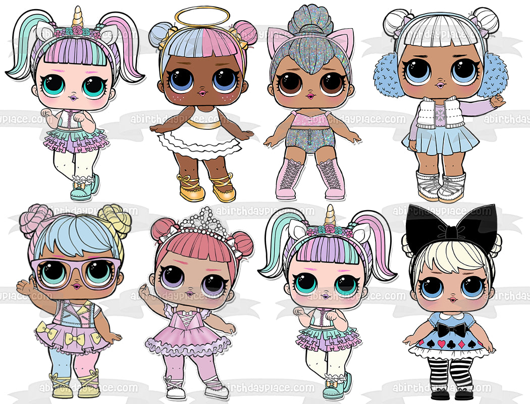 LOL Surprise Queen Bee Sugar Curious Qt Snow Angel Sugar Glam Glitter