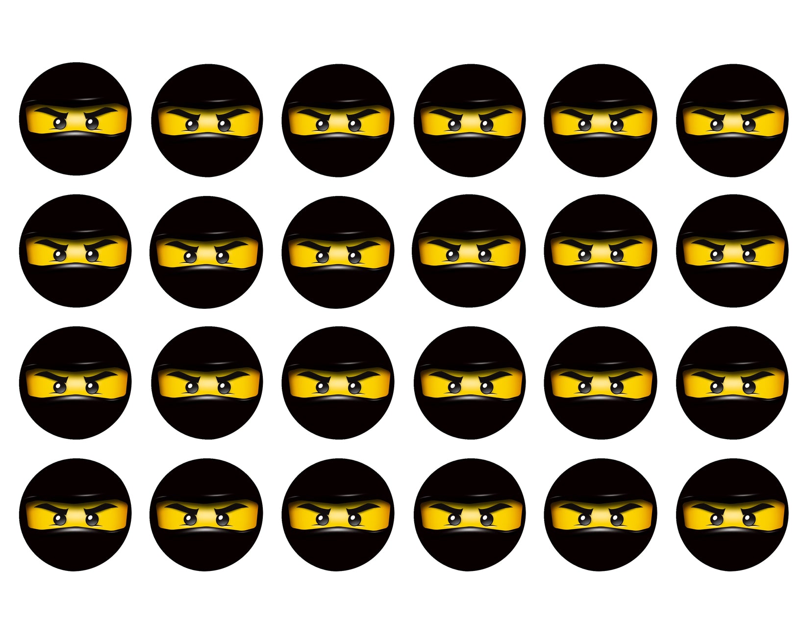 LEGO Ninjago Black Ninga Faces Edible Cupcake Topper Images ABPID49579 – A Birthday Place lego-ninjago-black-ninga-faces-edible-cupcake-topper-images-abpid49579-a-birthday-place