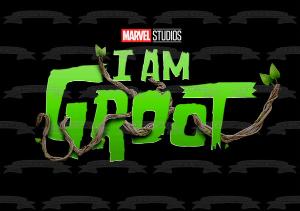 "I Am Groot" Avengers: Infinity War Marvel Disney Plus Edible Cake Topper Image ABPID53529