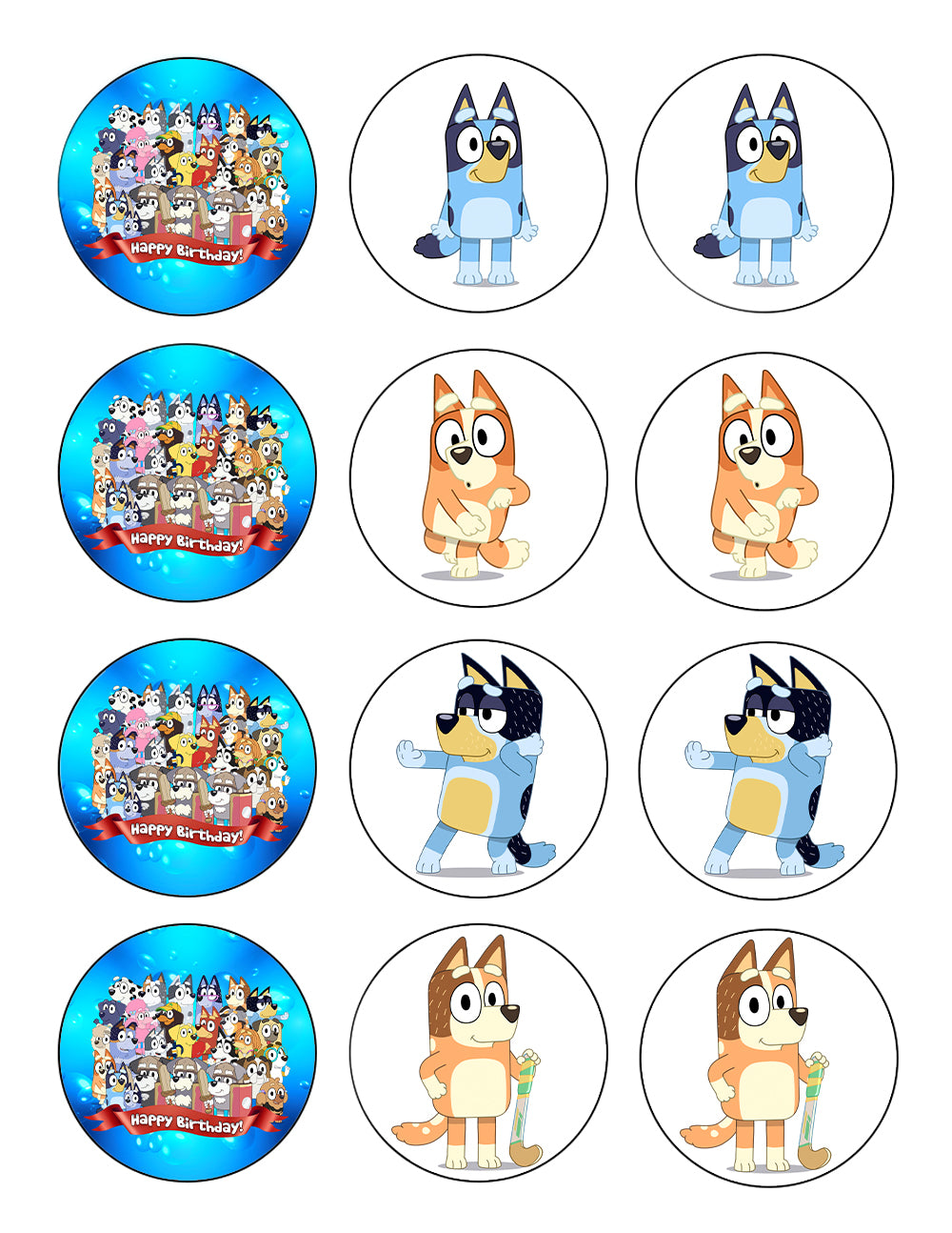 bluey-chilli-mrs-retriever-aunt-trixie-heeler-happy-birthday-banner-e-a-birthday-place for Bluey Cake Topper Printable Free Bluey Chilli Mrs. Retriever Aunt Trixie Heeler Happy Birthday Banner E – A Birthday Place for Bluey Cake Topper Printable Free