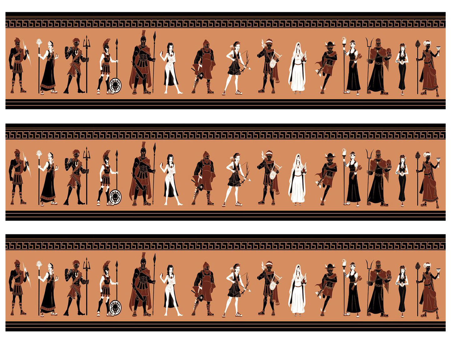 Greek Pantheon Greek Gods and Goddesses Edible Cake Topper Image Strips ABPID55388