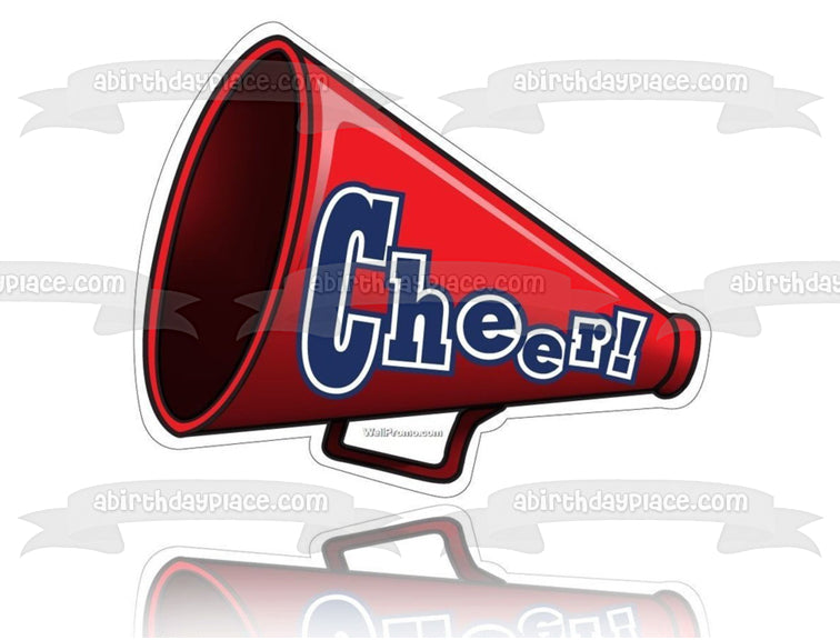 Red Cheer Megaphone Clipart