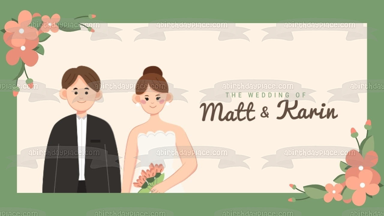 Your Wedding Day Customizable Image Edible Cake Topper Image ABPID57206