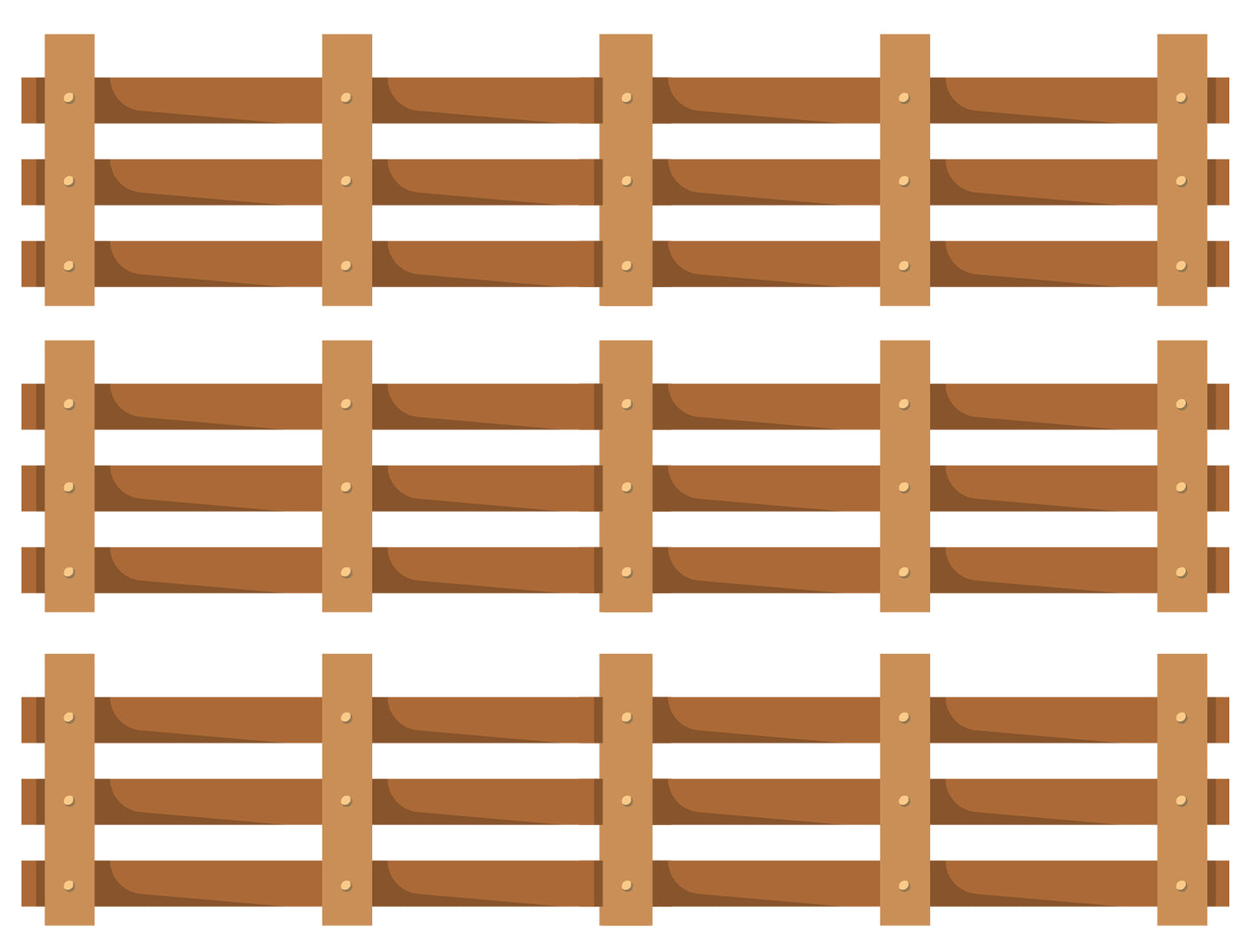 Tiras de imágenes comestibles para decoración de tartas con vallas de madera ABPID57504