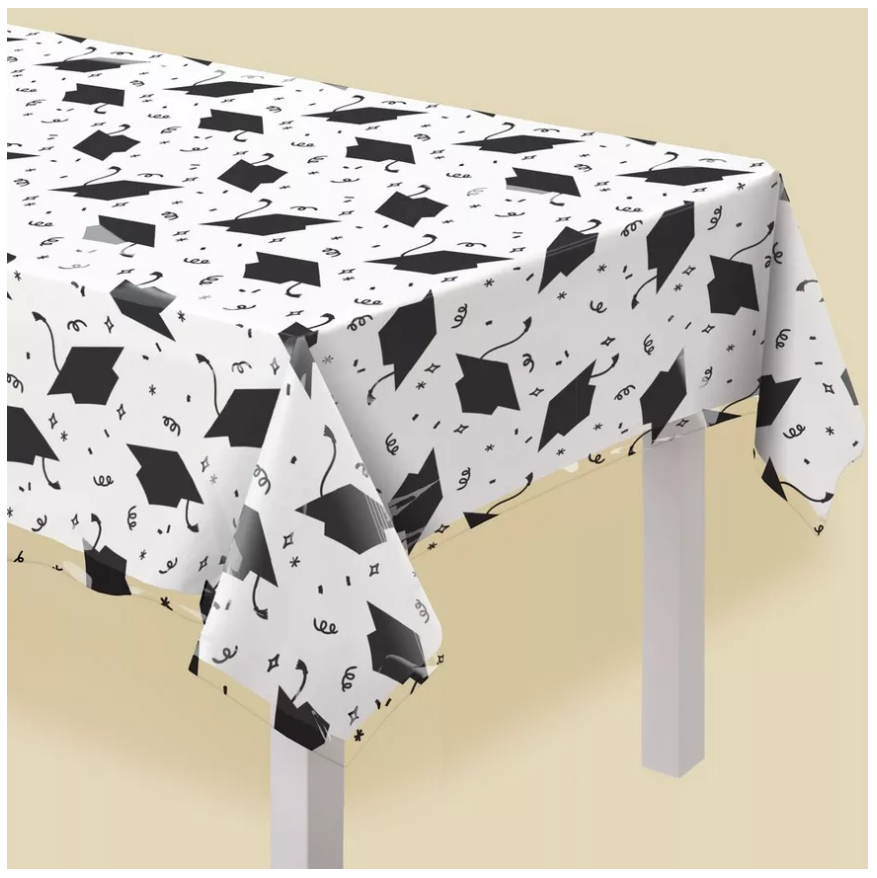 Grad Clear Plastic Table Cover, 1ct