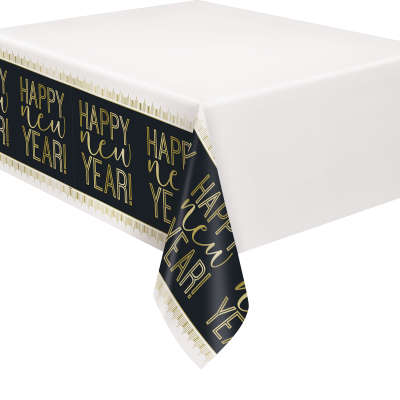 Roaring New Years Rectangular Plastic Table Cover 54"x84"