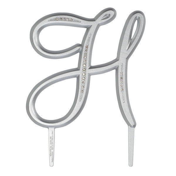 A Birthday Place - Cake Toppers - 4.5" H Diamond Letter Monogram