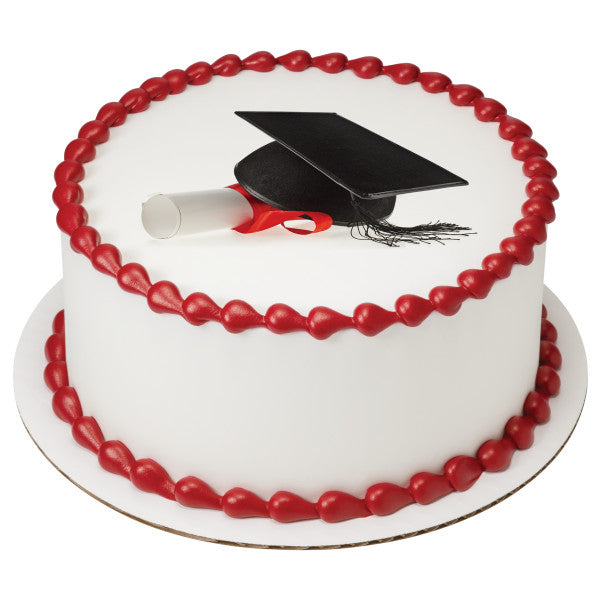 Graduation Hat Edible Cake Topper Image