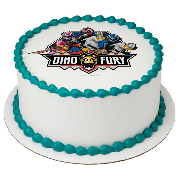 Imagen comestible para decoración de tarta comestible de Power Rangers Dino Fury ABPDP28138