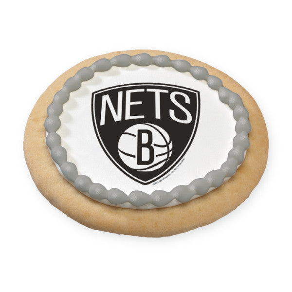 Imagen comestible para decoración de tartas del equipo de los Brooklyn Nets de la NBA