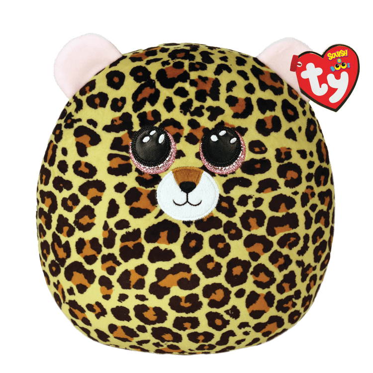 Squishies tipo gorro de leopardo de 10" - Livvie, 1 unidad