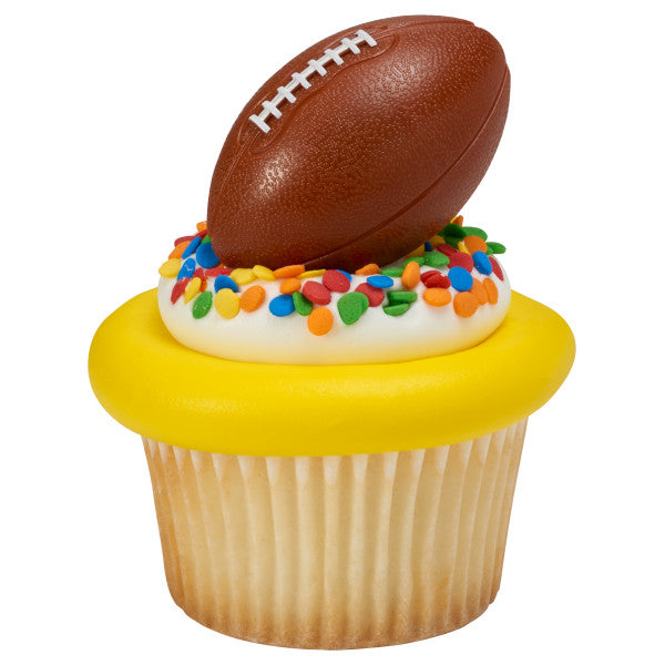 3D Football Cupcake Rings