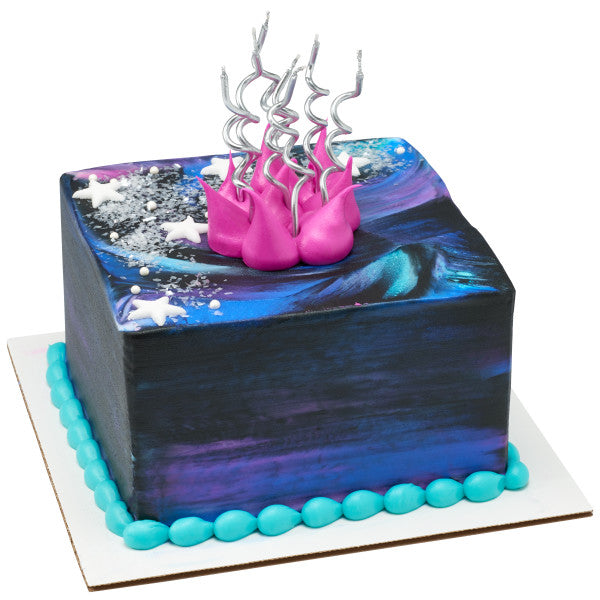 Metallic Swirl Shaped Candles