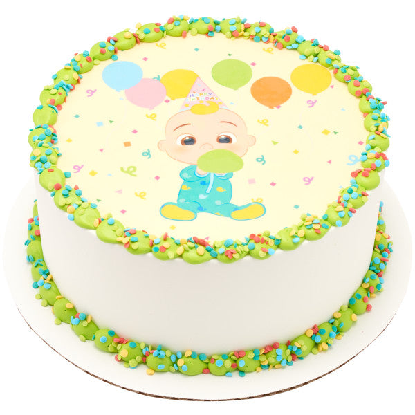 CoComelon™ Happy Birthday! Edible Cake Topper Image