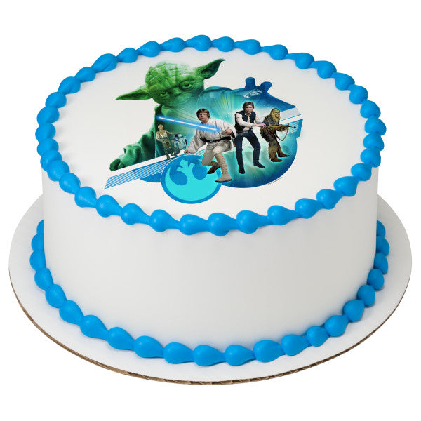 Star Wars™ The Force is Strong Edible Cake Topper Image