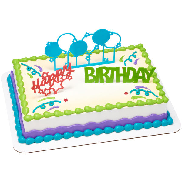 Happy Birthday Cake Decoration Kit