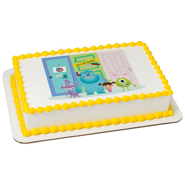 monsters inc sheet cake Disney/Pixar Monsters Inc. Mike and Sulley Edible Cake Topper Image