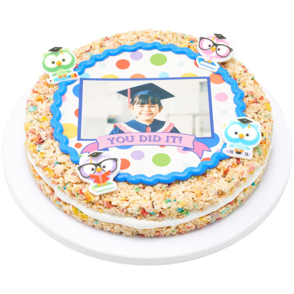 Decoraciones coloridas de búhos graduados Dec-Ons®