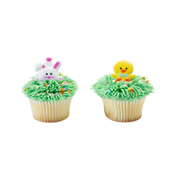 Duck and Bunny Cupcake Rings