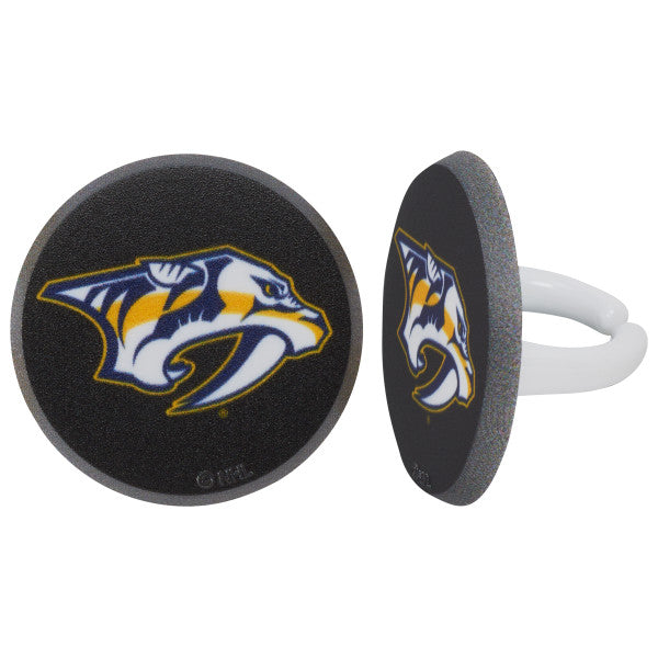 NHL® Puck Team Logo Cupcake Rings