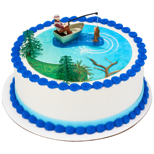 Fishing Edible Cake Topper Image DecoSet® Background