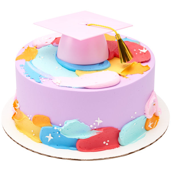 Pink Smooth Grad Hat Layon