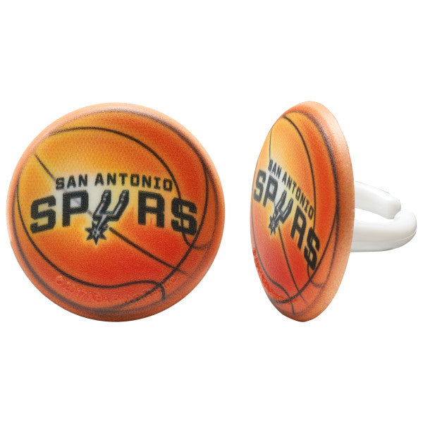 NBA San Antonio Spurs Team Basketball Cupcake Rings