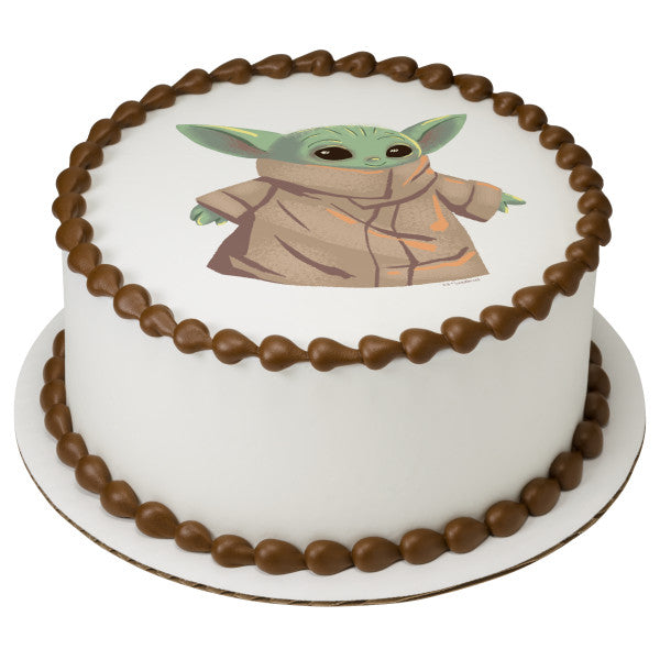 Star Wars™ The Mandalorian The Child Edible Cake Topper Image
