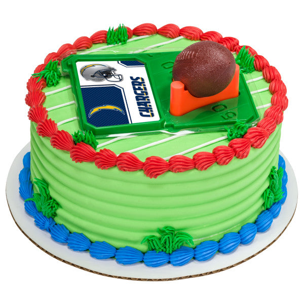 DecoSet de camiseta y fútbol americano de la NFL - Los Angeles Chargers