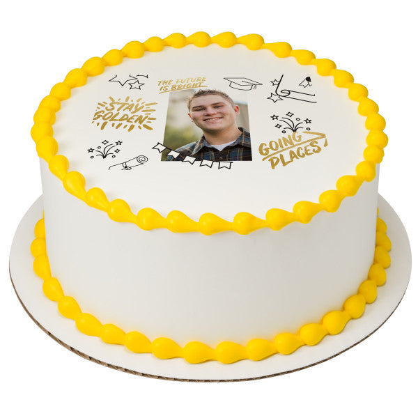 Bright Inspiration Edible Cake Topper Image Frame