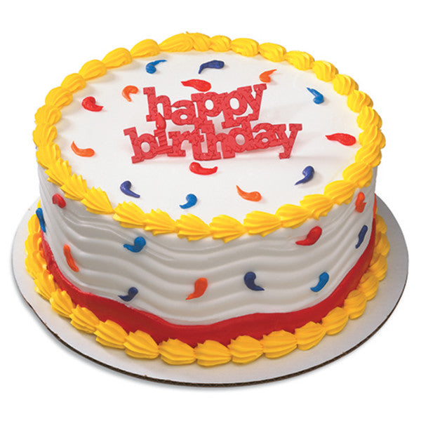 Happy Birthday Block Letter Layon